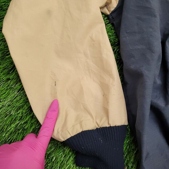 Vintage 70s MOD Anorak Windbreaker Jacket L/XL 24x25 Black - Picture 5 of 12